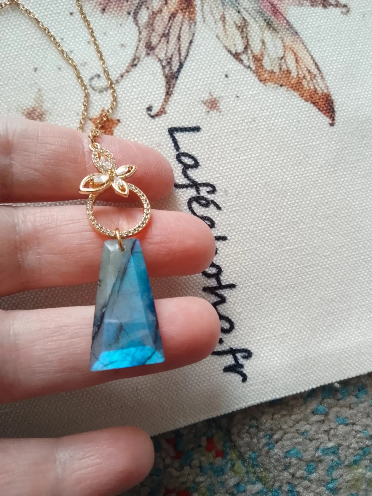 Collier protection pierre de labradorite – photo 5